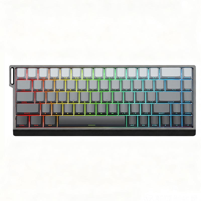 Aluminum Alloy Wired Mechanical Gaming Keyboard with Magnetic Axis and Customizable RGB Lighting