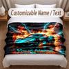 Other Similar Designs Theme Soft Blanket Personalized Custom Name Text Print Warm Blanket Home Sofa Bedroom Decor
