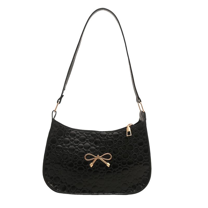 

Французский нишевый дизайн сумка на одно плечо под мышкой женская 2025 новая модная сумочка иностранная индивидуальность модная маленькая квадратная сумка чёрный