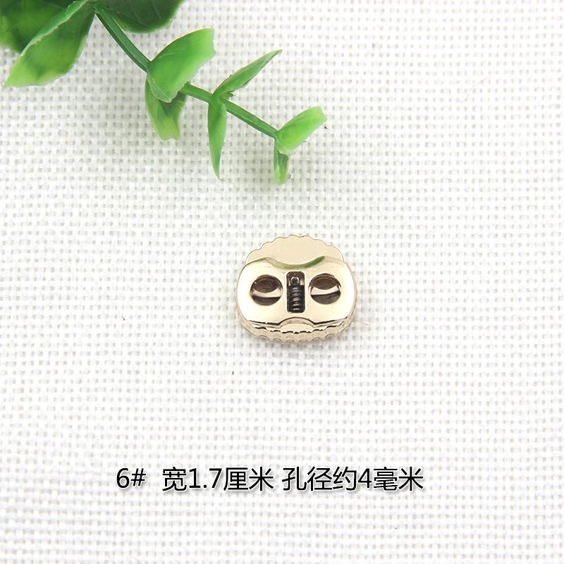 Clothing Metal Spring Buckle Buckle Rope Buckle Alloy Pig Nose Buckle Down Jacket Bell Rope Buckle Elastic Buckle