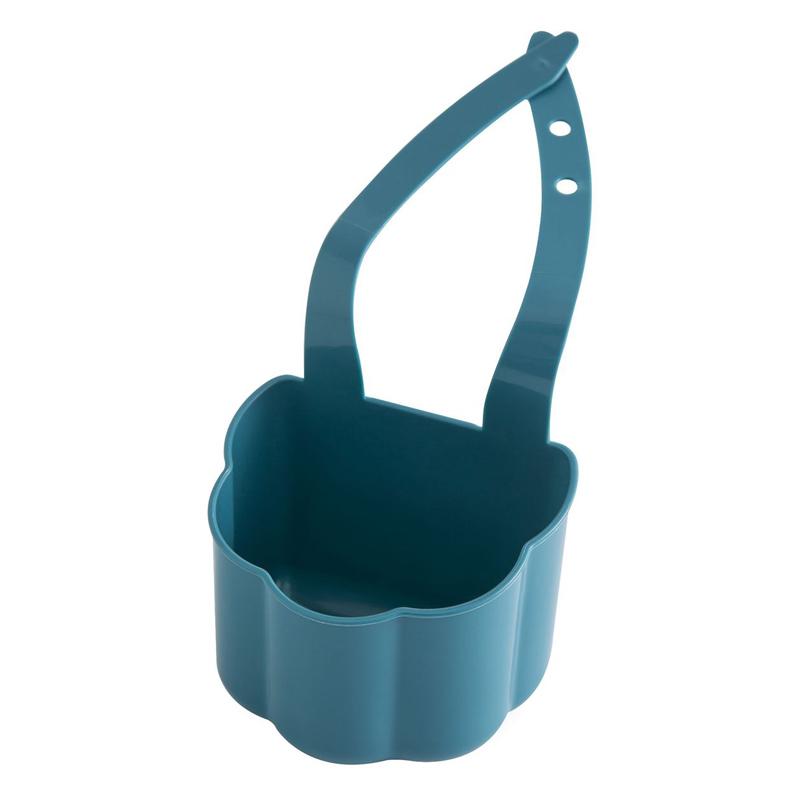 Kitchen Sink Drain Rack Storage Sponge Soap Holder Plastic Sink Hanging Storage Basket Adjustable Drain Basket Kitchen Organizer