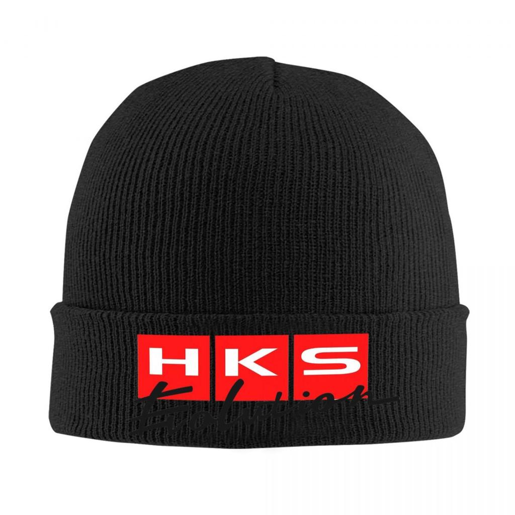 HKS Logo Auto JDM Warme Strickmütze Winter Strickmütze Beanie Skullies Beanies Hip Hop Kappen für Unisex