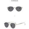 Women's sunglasses, men's and women's retro sunglasses, metal round frame sunglasses.