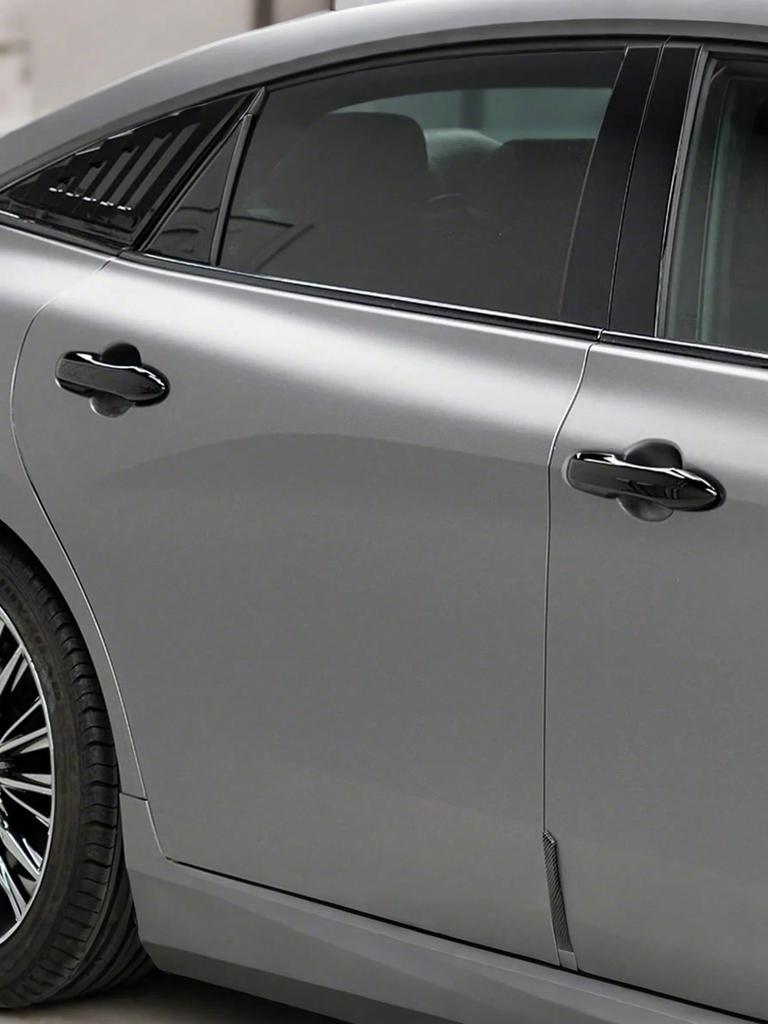 4 Pcs ABS Side Door Handle Cover Trims for Toyota Camry 2018 - 2025, Black with 2 Smart Entry Holes