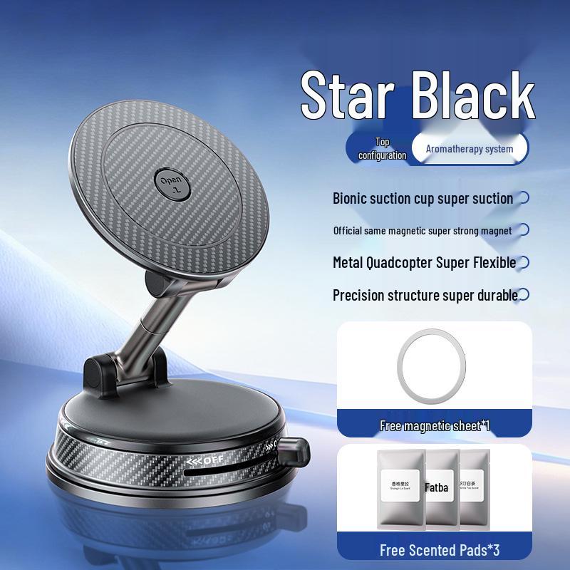 Multifunctional Double-Sided Magnetic Phone Holder for Desktop, Wall, Car, or Mirror Use