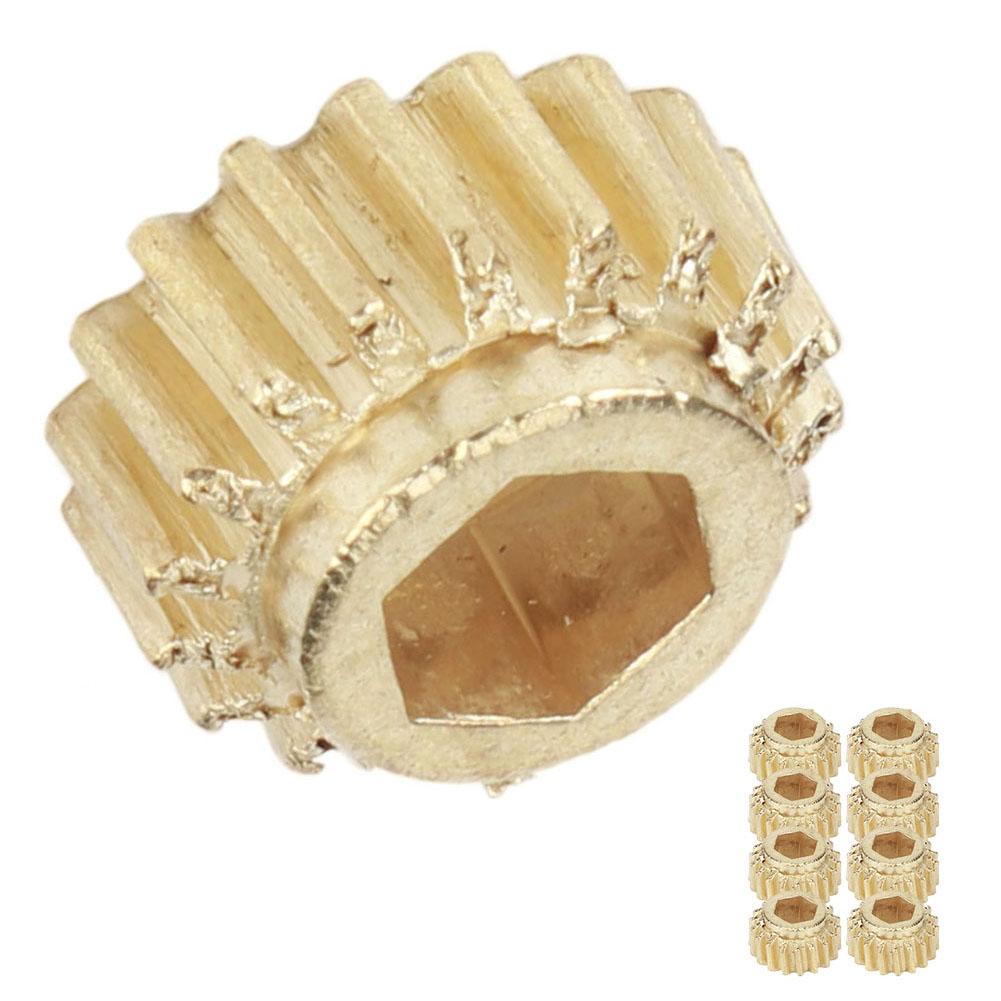 OpenGear Gitarrenmechaniken Zahnräder Sechskant-Klemmung Universelle Montage Stimmwirbel Musikinstrument Werkzeug(Goldene 9 Stück)