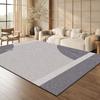 Minimalism Japandi Lines Living Room Carpet - Antiskid Washable Fluffy Large Area Dining Room Rug Decoration Home Cloakroom Mat
