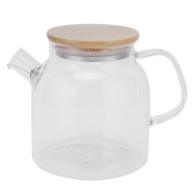 Průhledná skleněná čajová konvice 600ml Velká kapacita Žáruvzdorná konvice na vodu pro domácí a kancelářské použití