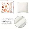 2D flat printing Autumn Pumpkins And Leaves Pattern Throw Pillows Polyester pillowcase, sofa decorative cushion cov