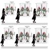 2pcs- Santa Claus Printed Curtains   Pole Bag Curtains   Christmas Decorations   Home Decorations   Room Decorations