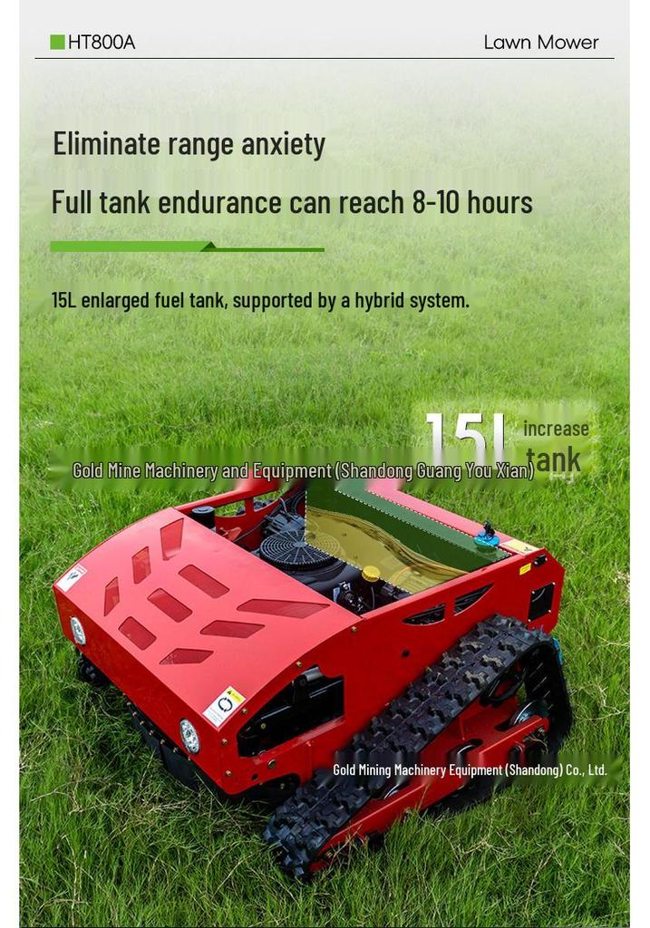 Gas-Powered Remote Control Lawn Mower & Self-Propelled Weeder