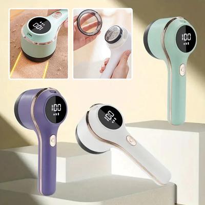 Electric Lint Remover Debobbler Clothes Shaver Digital Display Portable Fuzz Remover Type C Rechargeable 3 Modes for Home Travel