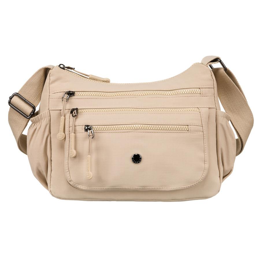 Städtische Damenhandtasche in Beige aus Polyester - Peterson