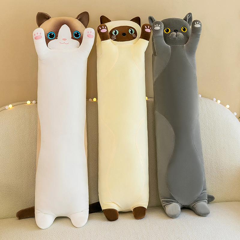 Cat Island Long Cat Pillow Doll Plush Toy Girl Sleeping Cushion Pillow Gift