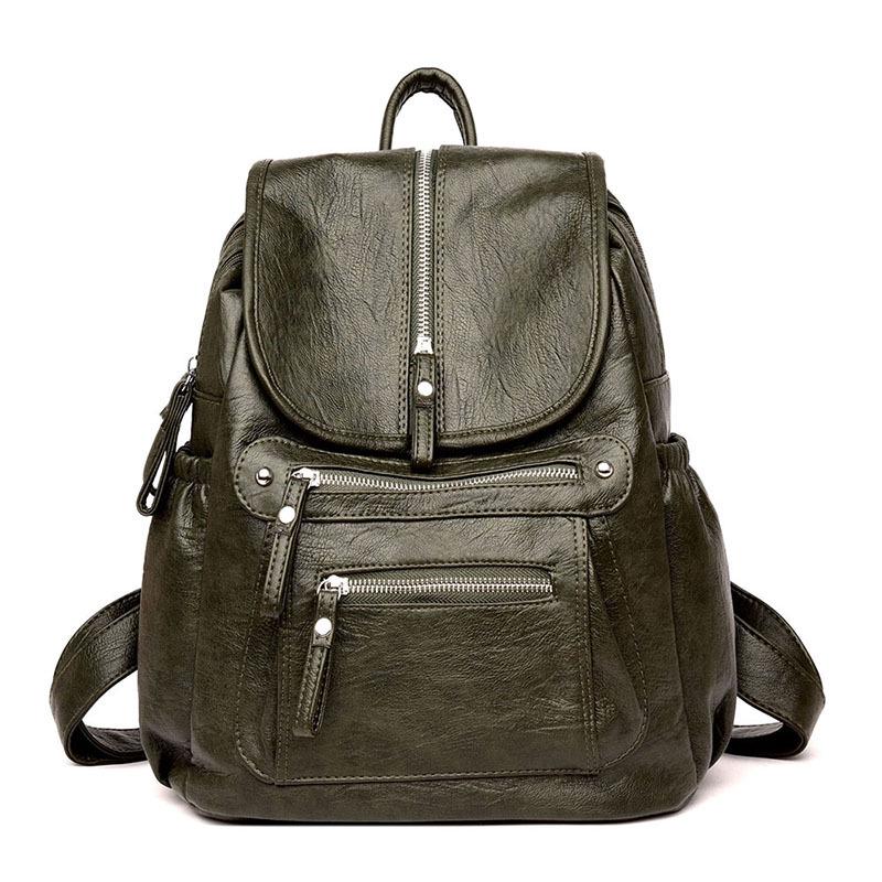2024 Korean Trendy Retro Unisex Backpack - Casual & Simple Travel Bag for Women