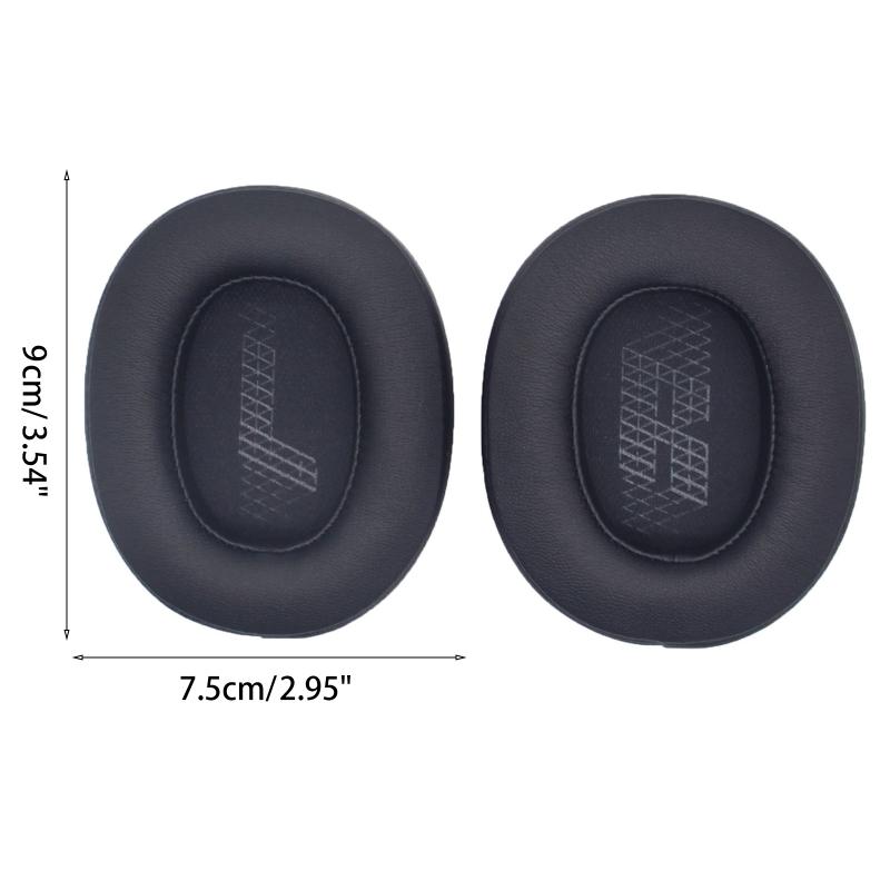 2 Pieces Earpads Repalcement Protein Leather Ear Pads Cushion for JBL Live 500BT Wireless Over-Ear Headphone