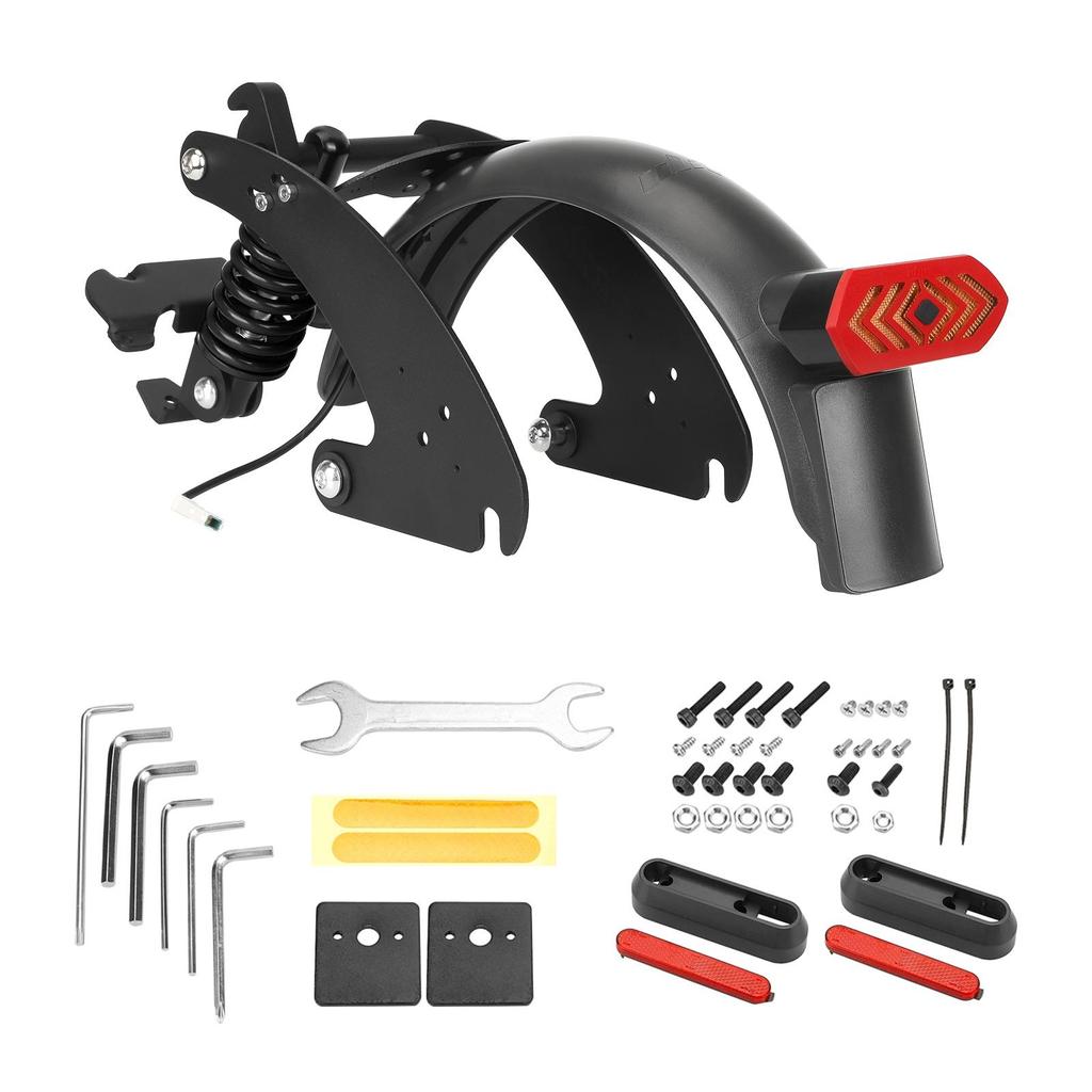 Elektrické skútry zadní tlumič s blatníkem a zadním světlem kompatibilní pro Xiaomi M365/1S