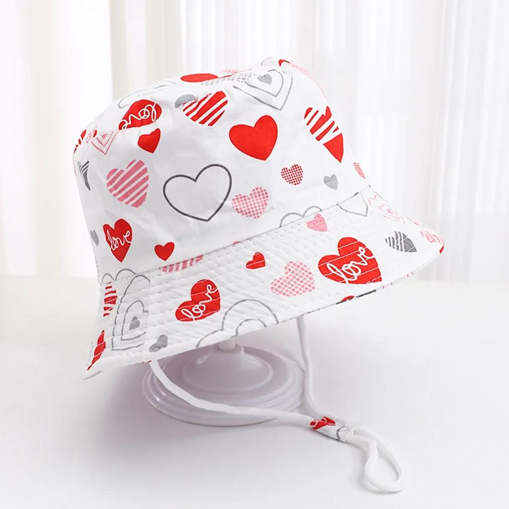 Baby Sun Hat Summer Kids Cartoon Dinosaur Print Soft Cotton Bucket Hat For Girls Boys Panama Beach UV Protection Cap Children