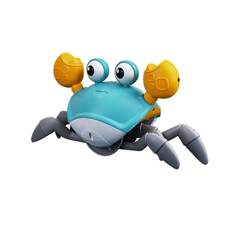 Runaway Crab with Charging, Music & Lights - Interactive Crawling Toy for Kids