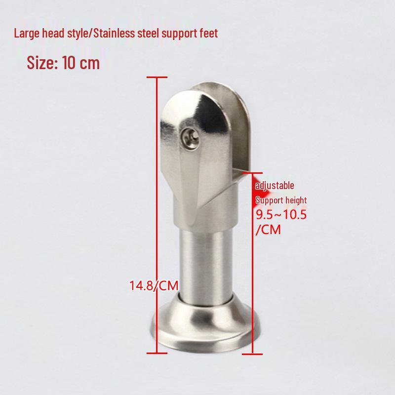 Stainless Steel Public Toilet Partition Support Foot Bracket