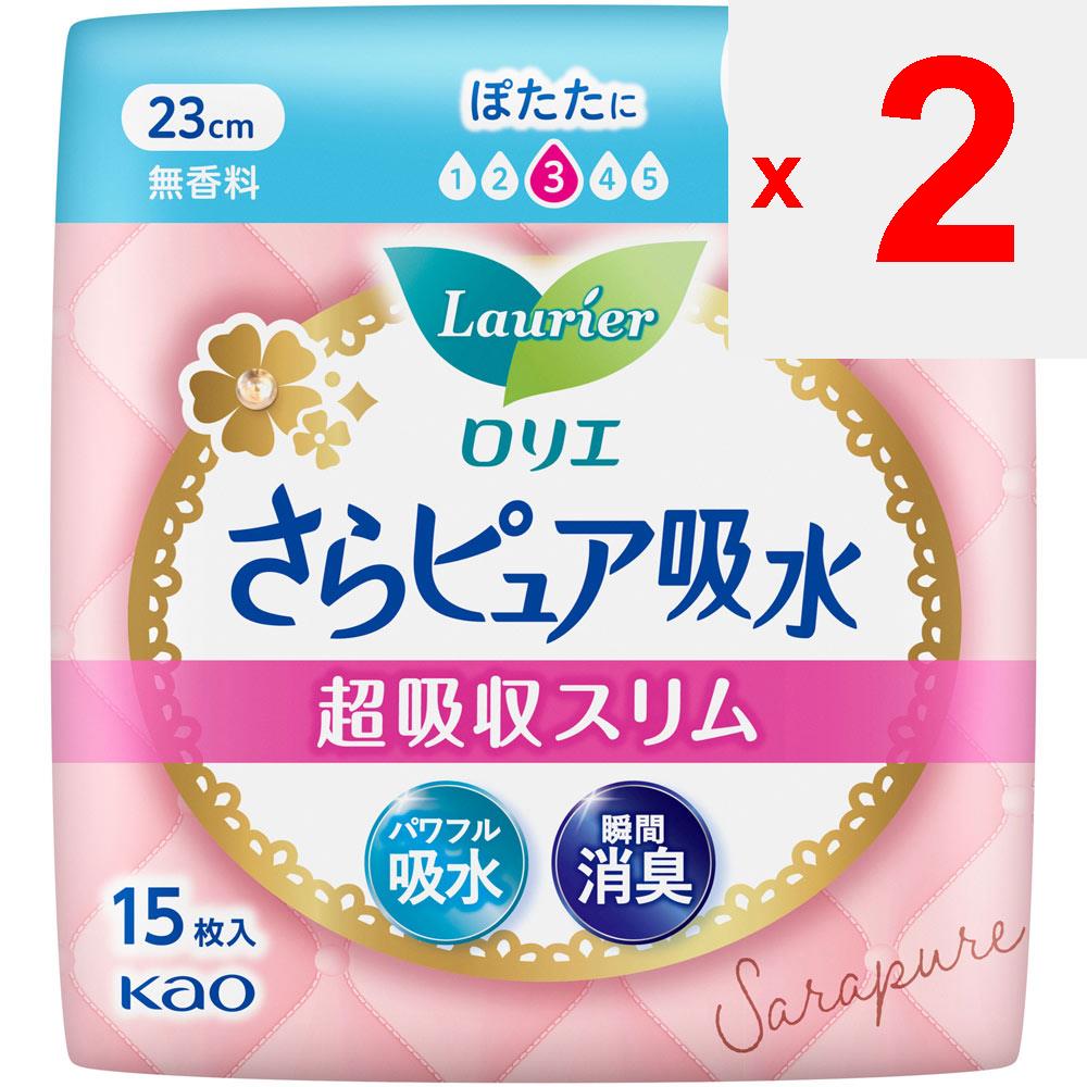 KAO Laurier Sarapure Super Absorbent Slim 50cc 15sheets Sara Pure Light Incontinence Please Replace It As Needed. Sara Pure