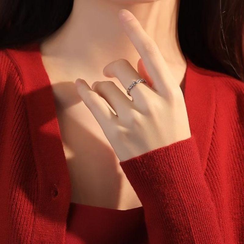 Natal Year Snake Ring Female Niche Design High Sense Personality Fashion Double Snake Wrap Open Ring Hand Jewelry