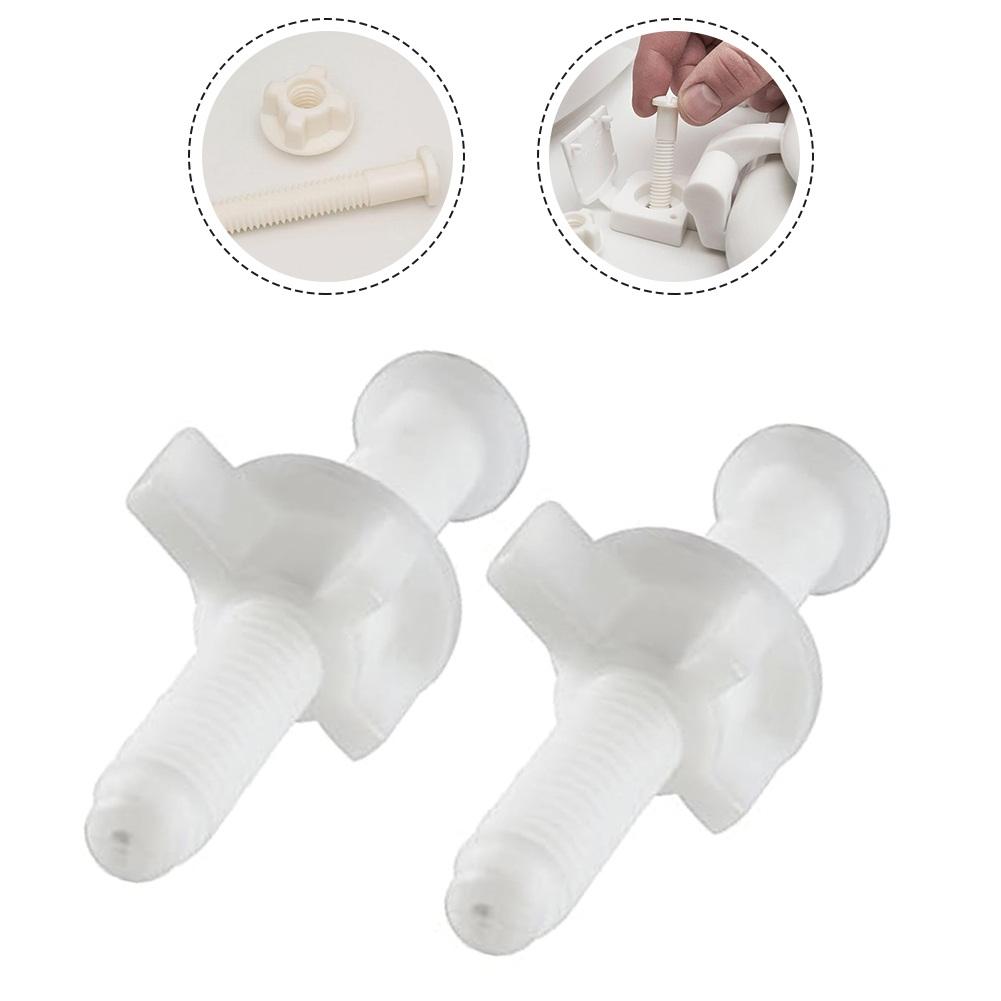 Toilet Seat Hinge Toilet Screws Toilet Nuts Toilet Bolt For Toilet Plastic White For Seat Hinge Bolt Screw Kit