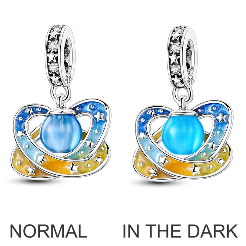 copper Colorful Charm Bead Charms Bead Sparkling Inlaid Zirconium Pendants Compatible With Authentic Accessories Bracelets Jewellery Gift