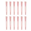 12pcs Salon Hair Clips Set Professional Home Portable Pink Sectioning Hair Clips Styling Tool