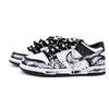 Nike Dunk Abrasion Resistant Breathable Abrasion Resistant Breathable Low Top Skateboard Shoes Unisex Black White DD1391-100(Team1461-)