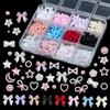 Resin Butterfly Nail Decoration Set Colorful Nail Embellishments Fashion Nail Art Ornament for Various Occasion