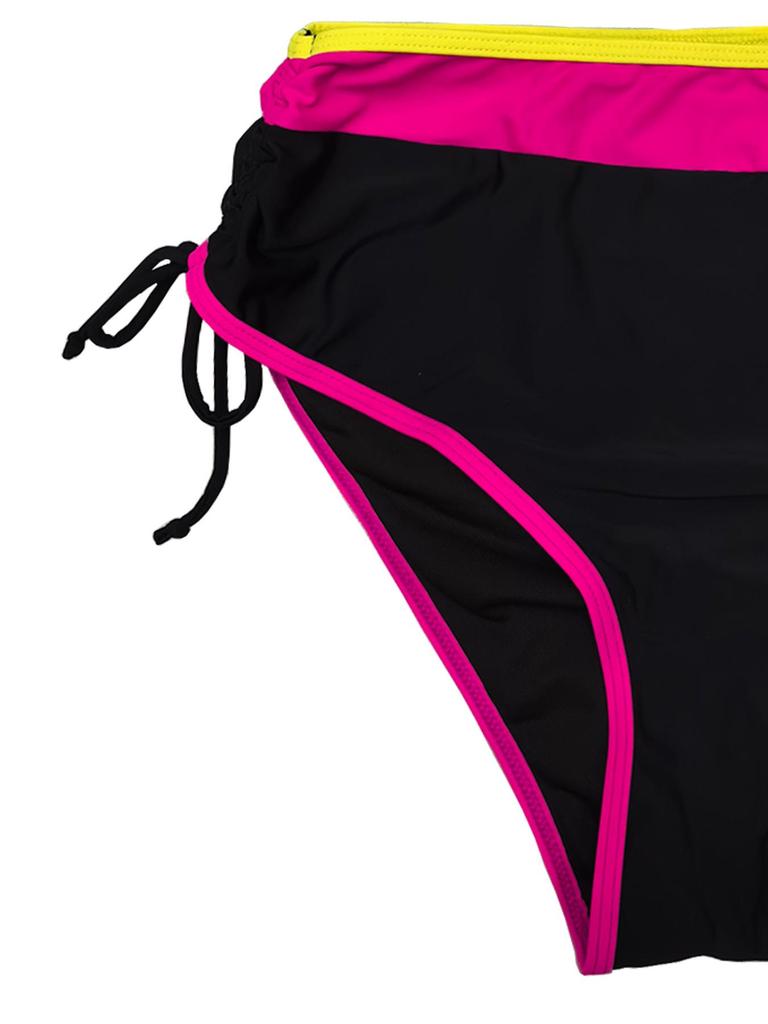 European and American Plus Size Women's Sexy Triangle Bikini with Tie-Up and Split Design