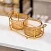 Luxury Compartmentalized Fruit and Snack Tray for Home Display