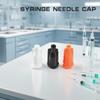 100Pcs Plastic Syringe Tips Caps Injector Dispenser Dispensing Needle Sealing Plug Standard Syringe Luer Stop Caps Supplies