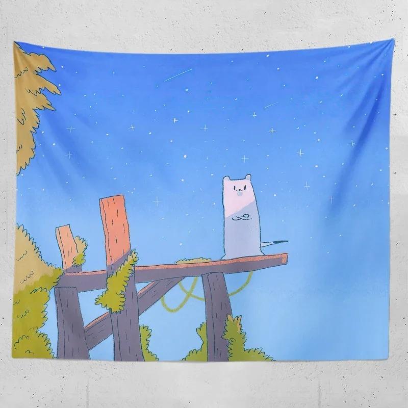 

Cute Cartoon Animal Wall Decoration Tapestry Home Living Room Tapestry 74x94cm(29x37in)