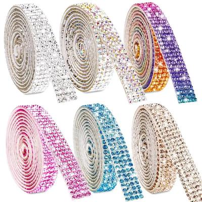 Selbstklebender Kristall-Strass-Aufkleber, Diamantband, DIY-Aufkleber, Strasssteine, Kunsthandwerk, Auto-Telefon-Dekoration
