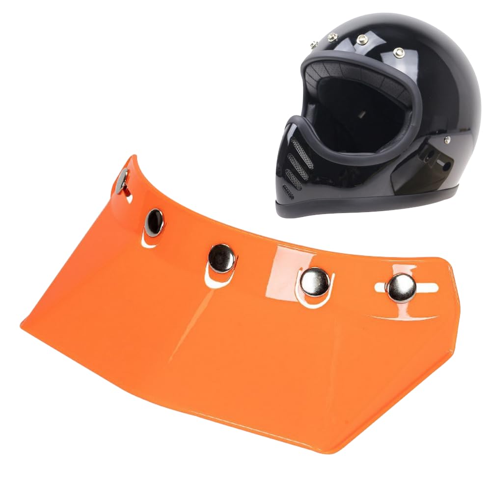 

SSKRYL Full Face Helmet with Visor and Shield for and Use Motorcycles, Scooters, Two-Wheelers, Touring, Off-Road (Orange) оранжевый