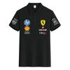 Ferrari Summer Pure Cotton F1 Racing Team Uniform T-shirt Short Sleeved Ferrari Polo Shirt Versatile Top
