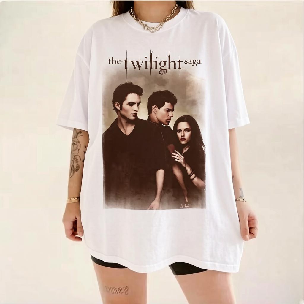 Vintage The Twilight Saga Edward Tshirt Unisexs Tshirts Fashionable Versatile Clothes of Unisex Y2k Clothes Unisex Drip Clothing