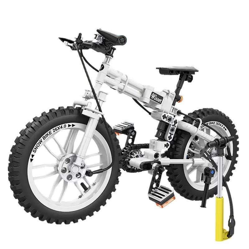 246PCS Bicycle Mountain Bike Building Block Model Technology Assembly Children s Educational Building Toys Holiday Gifts