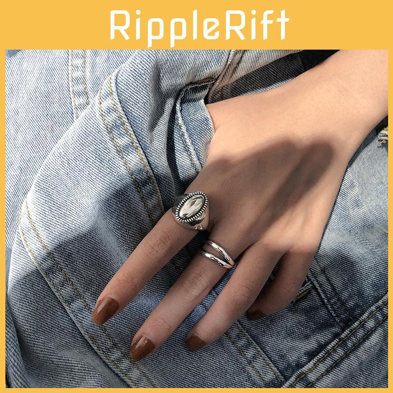 Elegant 925 Sterling Silver Adjustable Open Ring For Women With Trendy Unique Design