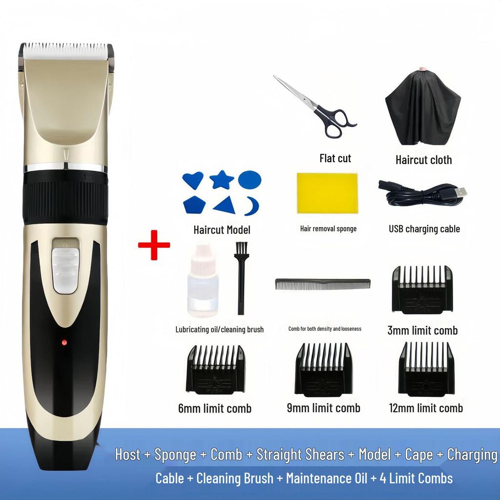 Rechargeable Silent Hair Clippers: Electric Clippers for Babies, Adults & Children