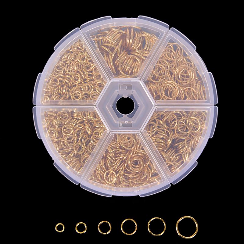 

1Box Open Connector Jump Rings Loops Split Rings Jewelry Making Diy Crafts Diy золотой