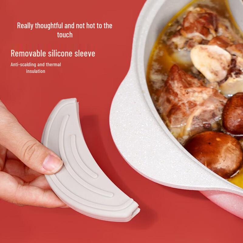 DESLON 30cm Maifan Stone Non-Stick Hotpot