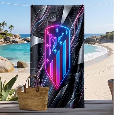Atletico Madrid Printed Beach Towel Quick Dry Soft TowelPortable Large Rectangular Beach Blanket for Travel Swimming Pool