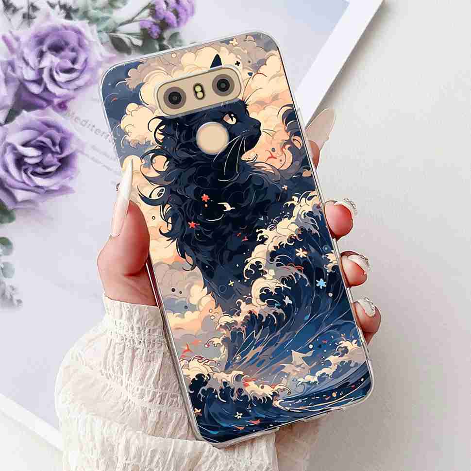 Para LG G6+ 5.7" Funda Diseño de Moda Patrones Silicona Suave TPU Cubierta Para LG G6+Plus LG G6 H870 H873 Fundas de Teléfono Resistentes a Golpes