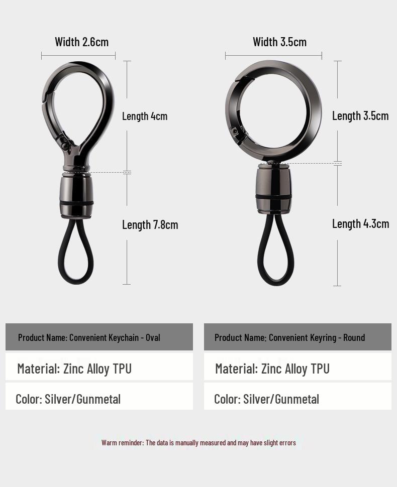 Men's Metal Car Keychain Pendant: Sleek Anti-Lost Waist-Hanging Key Ring