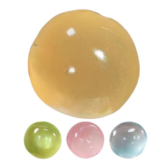 1/3/4Pcs Coconut Oil Stress Ball Slow Rising Stress Relief Clear Ball Squeeze Toy Non-Sticky Improving Focus Relaxation Stretchy Ball Sensory Toy