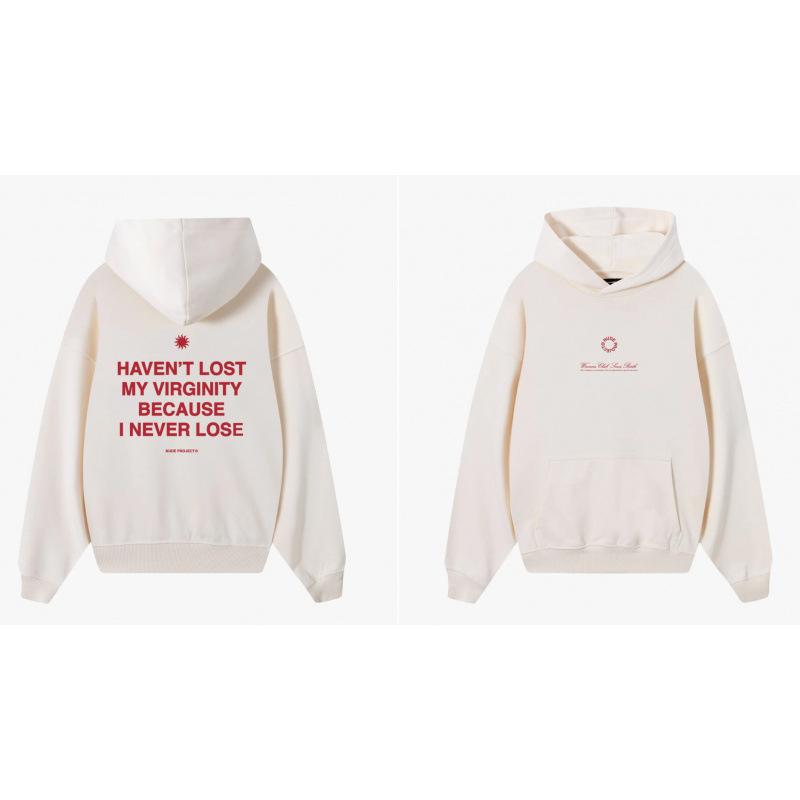 D11-Cotton-containing blended men's and women's versatile sweater fashion long-sleeved street fashion loose hoodie