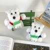 Whimsical Highland West Terrier Plush Keychain Colorful Soft Toy For Relaxation Playfulness And